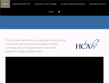 Tablet Screenshot of hcavoluntarylife.com
